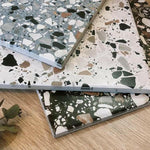 8x8 Frammenti Azzurro Macro Matte Terrazzo Look Porcelain Tile 8x8 Frammenti Azzurro Macro Matte Terrazzo Look Porcelain Tile - American Tile Depot