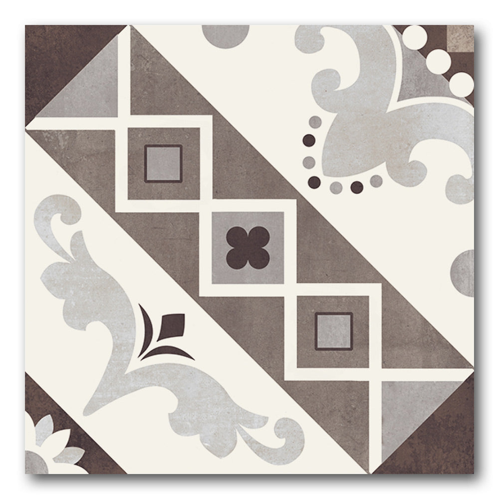 8x8 Luxora Belleville Blu Geometric Luxora Porcelain Tile