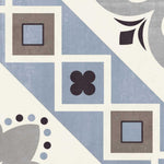 8x8 Scorvex Belleville Blu Matte Deco Porcelain Tile 8x8 Scorvex Belleville Blu Matte Deco Porcelain Tile - American Tile Depot