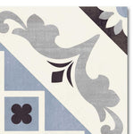 8x8 Scorvex Belleville Blu Matte Deco Porcelain Tile 8x8 Scorvex Belleville Blu Matte Deco Porcelain Tile - American Tile Depot