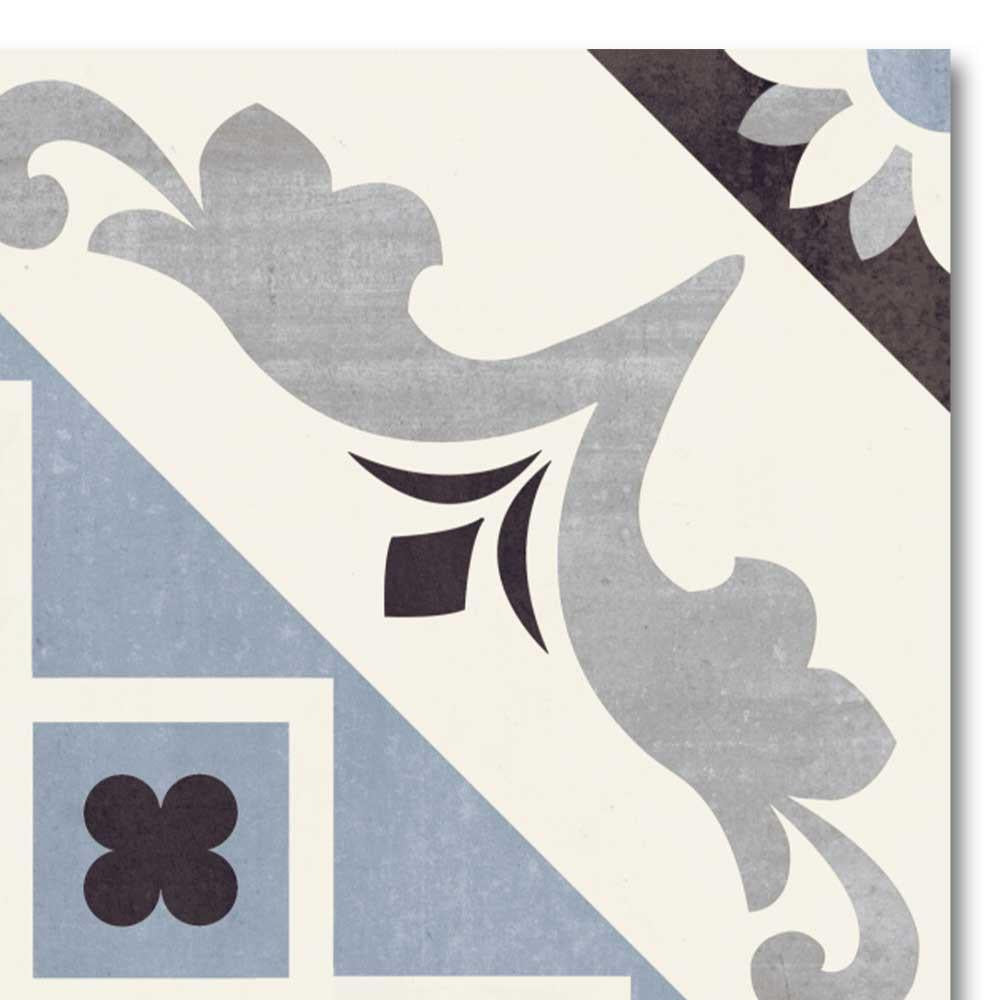 8x8 Scorvex Belleville Blu Matte Deco Porcelain Tile 8x8 Scorvex Belleville Blu Matte Deco Porcelain Tile - American Tile Depot
