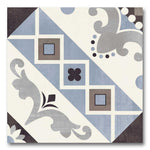 8x8 Scorvex Belleville Blu Matte Deco Porcelain Tile 8x8 Scorvex Belleville Blu Matte Deco Porcelain Tile - American Tile Depot