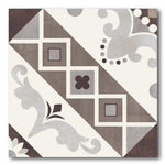 8x8 Scorvex Belleville Marrone Matte Deco Porcelain Tile 8x8 Scorvex Belleville Marrone Matte Deco Porcelain Tile - American Tile Depot
