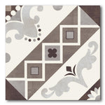 8x8 Scorvex Belleville Marrone Matte Deco Porcelain Tile 8x8 Scorvex Belleville Marrone Matte Deco Porcelain Tile - American Tile Depot