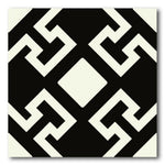 8x8 Scorvex Charonne Nero Matte Deco Porcelain Tile 8x8 Scorvex Charonne Nero Matte Deco Porcelain Tile - American Tile Depot