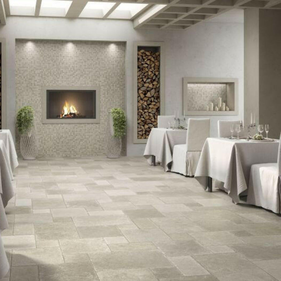 8x8 Venyra Tufo Matte Travertine Look Porcelain Tile 8x8 Venyra Tufo Matte Travertine Look Porcelain Tile - American Tile Depot