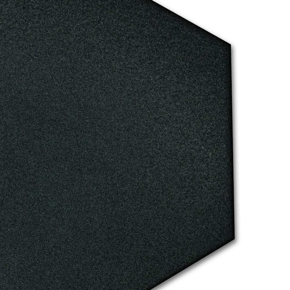8x9 Alabaster Carbon Hexagon Matte Ceramic Wall Tile