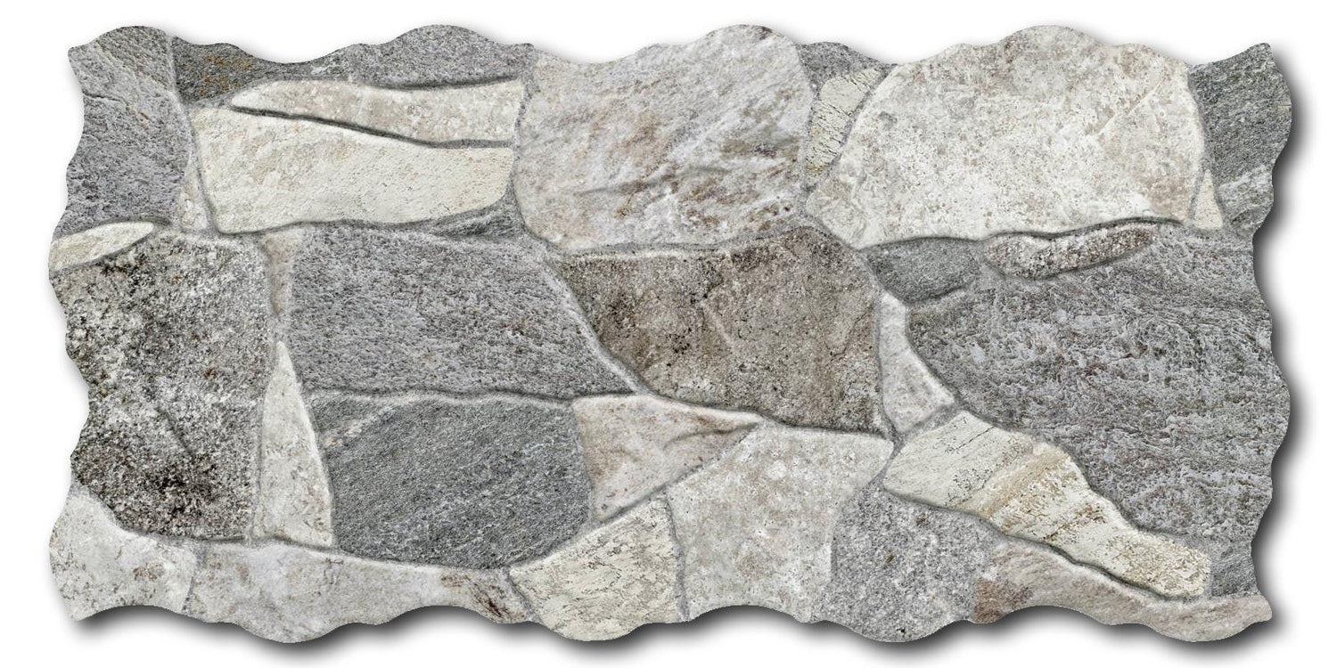 9x18 Belcaire Gris Matte Flagstone Look Porcelain Tile 9x18 Belcaire Gris Matte Flagstone Look Porcelain Tile - American Tile Depot