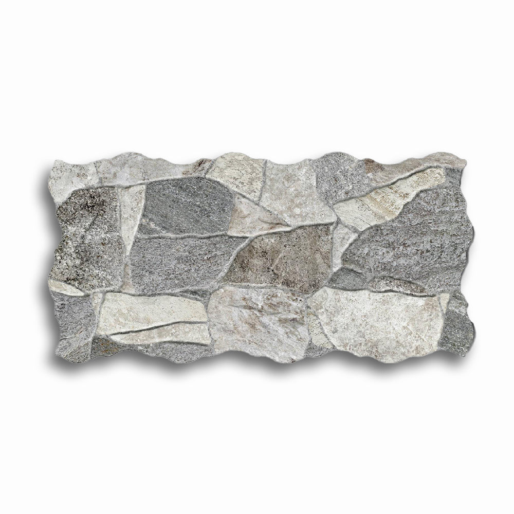 9x18 Belcaire Gris Matte Flagstone Look Porcelain Tile - American Tile Depot