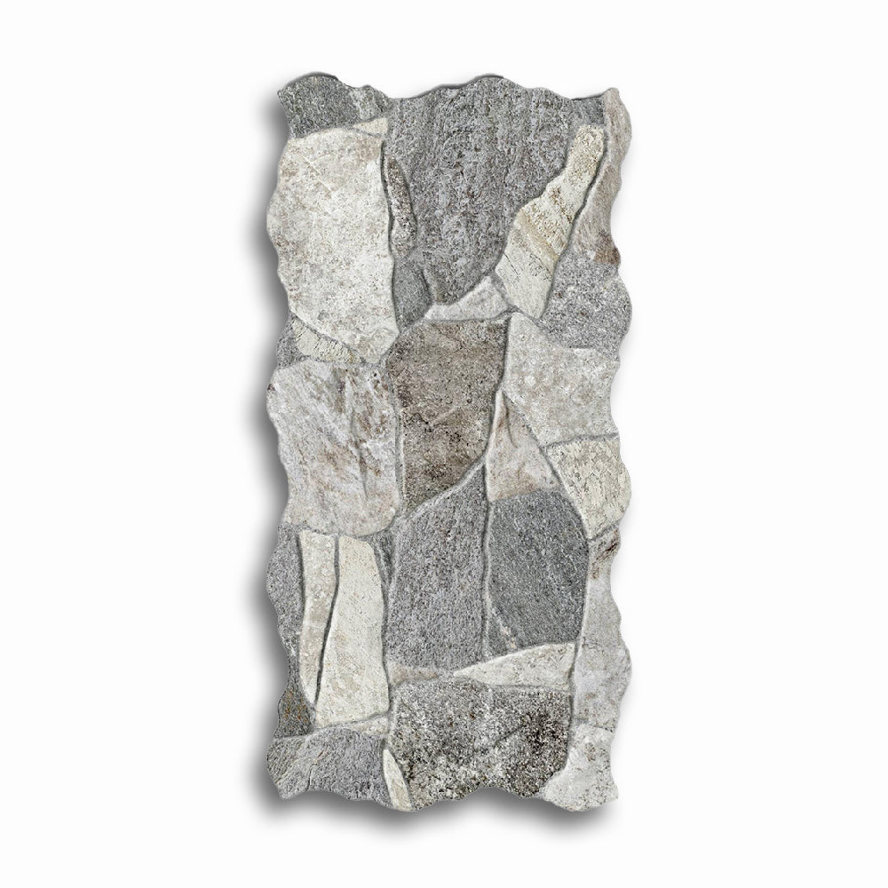 9x18 Belcaire Gris Matte Flagstone Look Porcelain Tile - American Tile Depot
