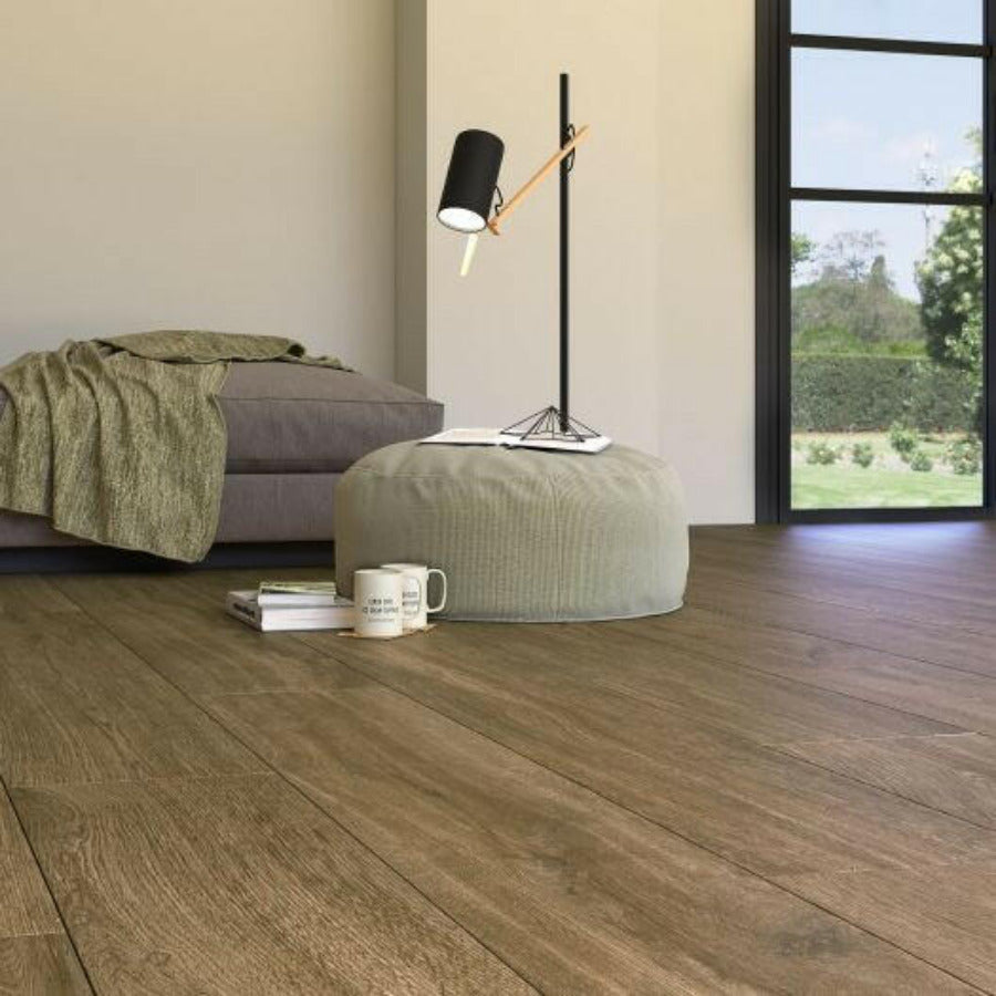 9x48 Montara Nut Matte Wood Look Porcelain Tile - American Tile Depot