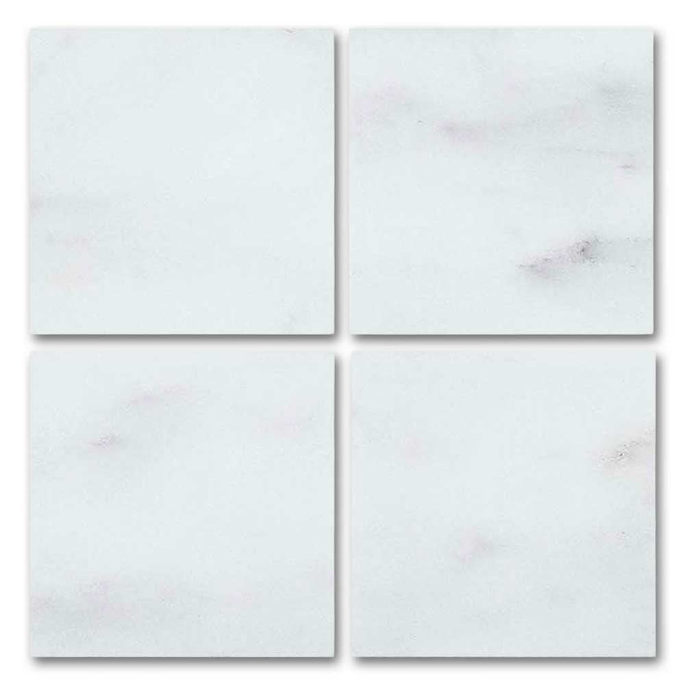 Special Cut | 9x9 Oriental White / Asian Statuary Marble Polished Tile