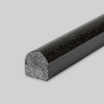 Absolute Black Granite Polished 3/4x12 Bullnose Liner - American Tile Depot