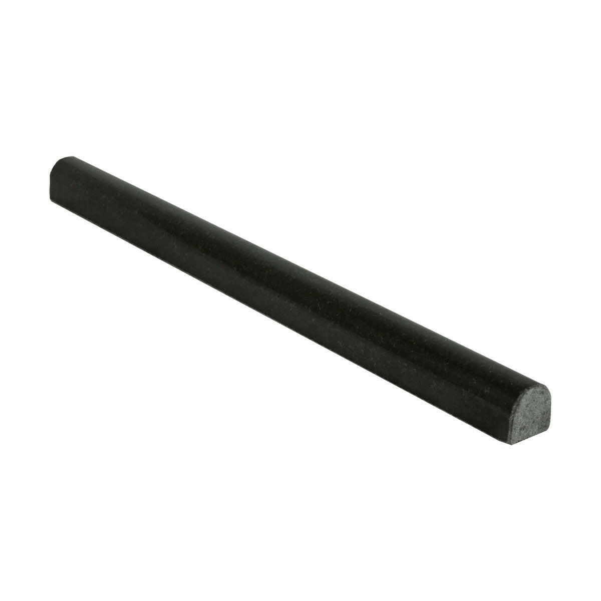 Absolute Black Granite Polished 3/4x12 Bullnose Liner Absolute Black Granite Polished 3/4x12 Bullnose Liner - American Tile Depot