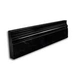 Absolute Black Granite Polished 4 3/4x12 Baseboard Trim Molding - American Tile Depot