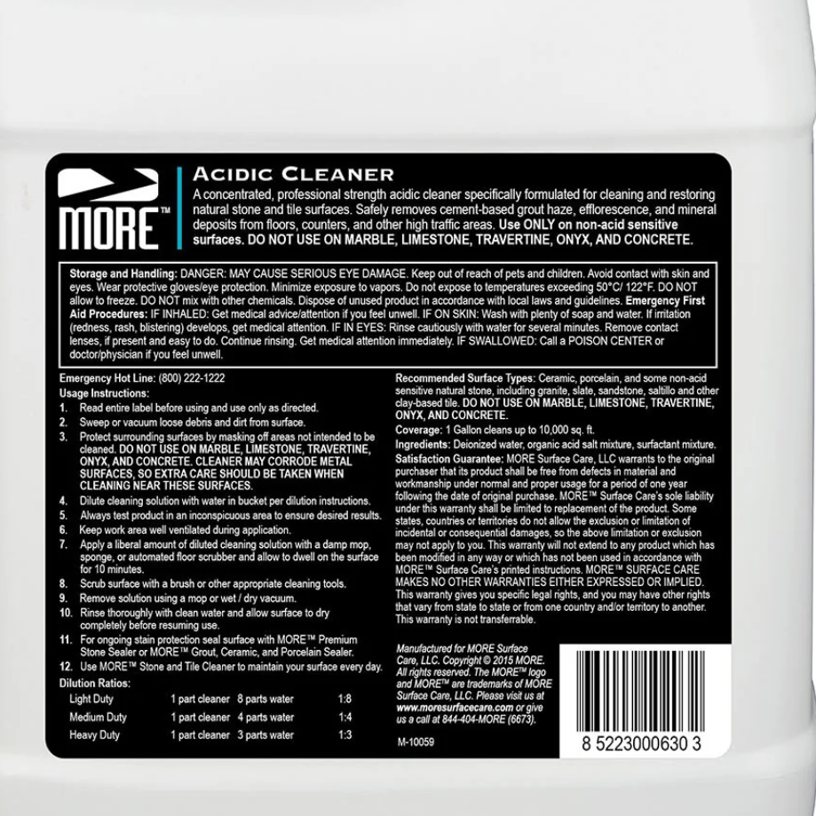 MORE™ Acidic Cleaner - American Tile Depot