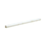 Afyon White Marble Polished 1/2x12 Pencil Liner - American Tile Depot