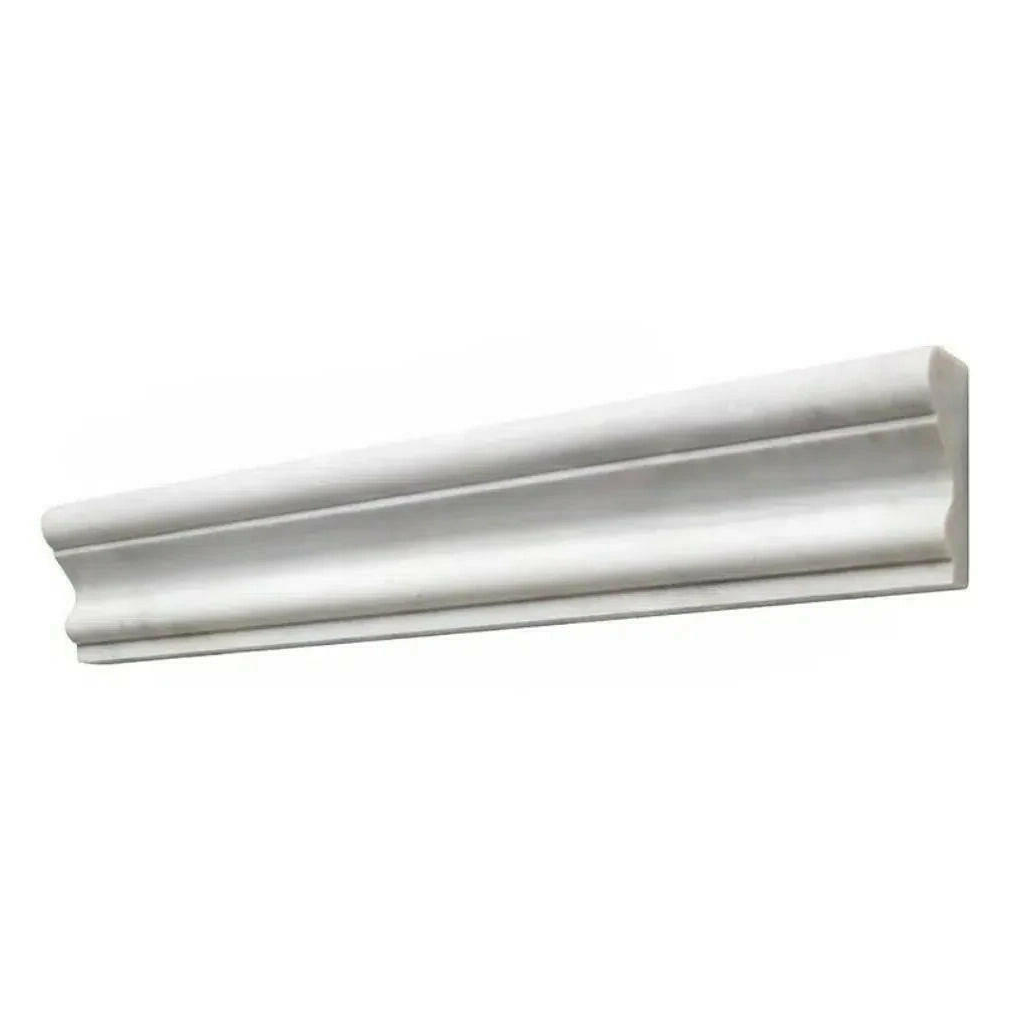 Afyon White Marble Polished 2x12 Milano Molding Trim