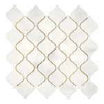 Afyon White Marble Polished Lantern Mosaic Tile Afyon White Marble Polished Lantern Mosaic Tile - American Tile Depot