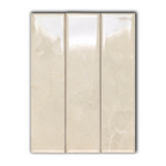 2x8 Lumina Avorio Bianco Glossy Stone Look Ceramic Tile - American Tile Depot