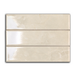 2x8 Lumina Avorio Bianco Glossy Stone Look Ceramic Tile - American Tile Depot