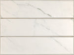 2x8 Lumina Bianco Matte Marble Look Ceramic Tile 2x8 Lumina Bianco Matte Marble Look Ceramic Tile - American Tile Depot
