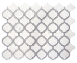 Grace Silver White Arabesque Waterjet Mosaic Wall Tile