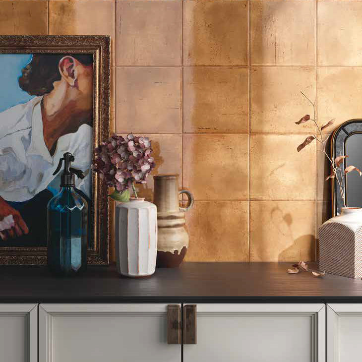 8x8 Ambra Gialla Solid Glossy Ceramic Wall Tile 8x8 Ambra Gialla Solid Glossy Ceramic Wall Tile - American Tile Depot