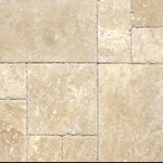 Antico Onyx Travertine Unfilled, Brushed & Chiseled French Pattern Tile Antico Onyx Travertine Unfilled, Brushed & Chiseled French Pattern Tile - American Tile Depot