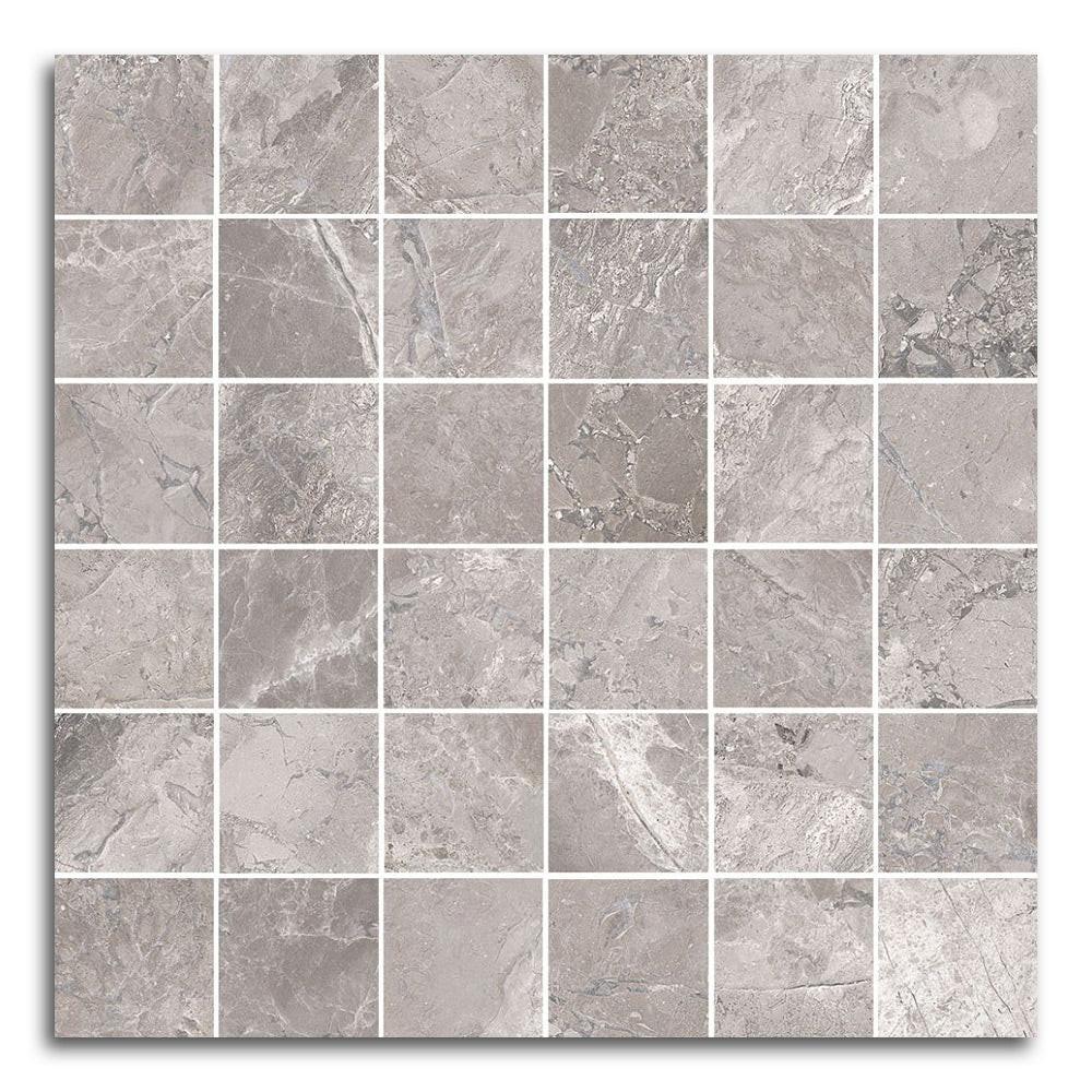 Apex Beige Naturale Square Porcelain Mosaic Tile Apex Beige Naturale Square Porcelain Mosaic Tile - American Tile Depot