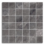 Apex Charcoal Natural Square Porcelain Mosaic Tile Apex Charcoal Natural Square Porcelain Mosaic Tile - American Tile Depot