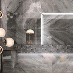 Apex Grey Naturale Square Porcelain Mosaic Tile Apex Grey Naturale Square Porcelain Mosaic Tile - American Tile Depot