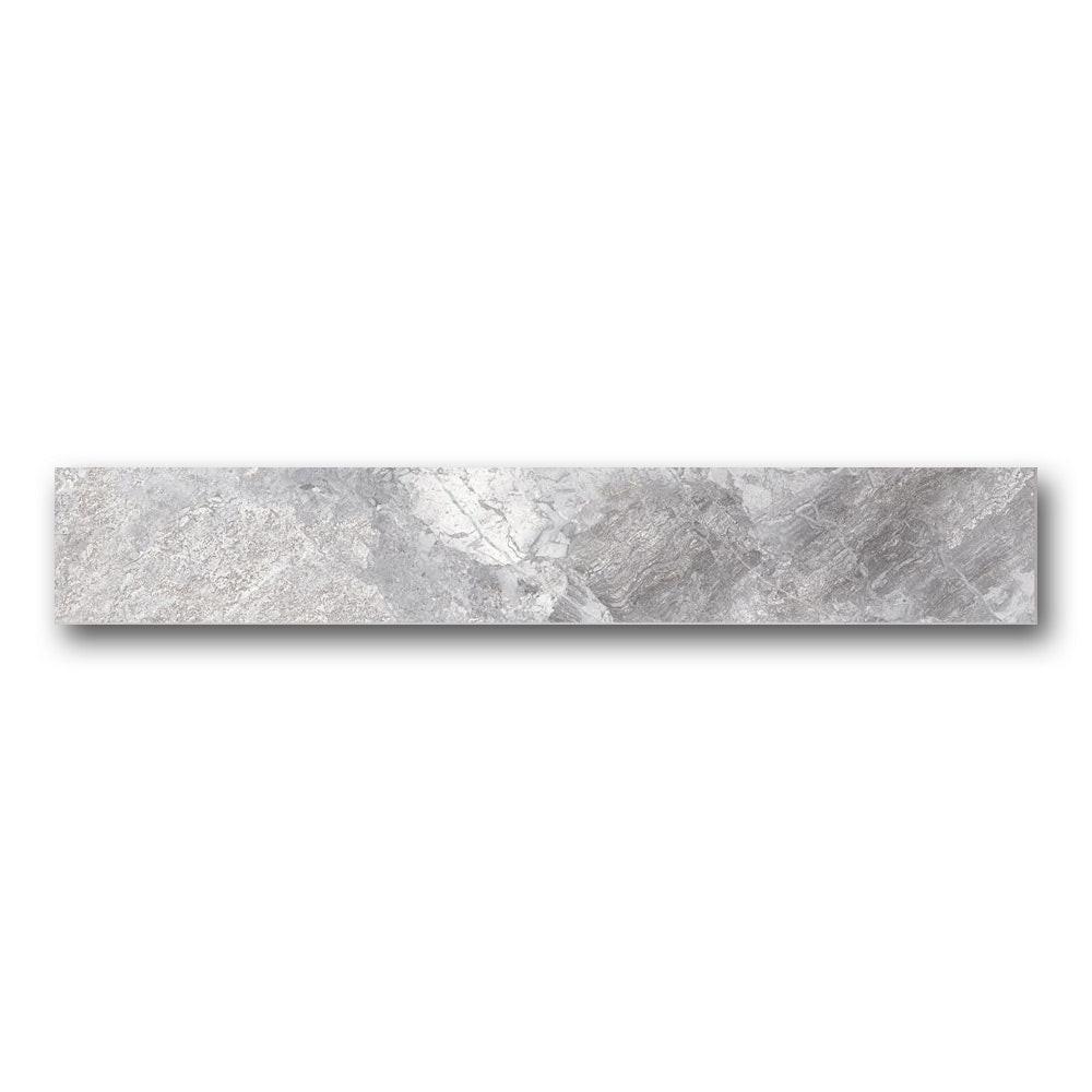 Apex Silver Naturale Bullnose 2x12 Molding Trim Apex Silver Naturale Bullnose 2x12 Molding Trim - American Tile Depot