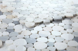Athena Brigid Beach Polished Pebble Marble Mosaic Tile