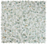 Athena Brigid Spring Honed Pebble Marble Mosaic Tile
