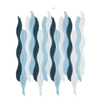 Aqua Blue Glossy Wave Glass Mosaic Tile Aqua Blue Glossy Wave Glass Mosaic Tile - American Tile Depot