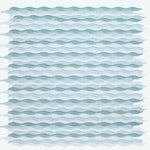 Aqua Iris Glossy Wave Glass Mosaic Tile - American Tile Depot