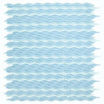 Aqua Sapphire Glossy Wave Glass Mosaic Tile Aqua Sapphire Glossy Wave Glass Mosaic Tile - American Tile Depot