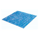 Aquarius Fancy Blue Square Glass Mosaic Tile Aquarius Fancy Blue Square Glass Mosaic Tile - American Tile Depot
