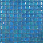 Aquarius Fancy Blue Square Glass Mosaic Tile Aquarius Fancy Blue Square Glass Mosaic Tile - American Tile Depot