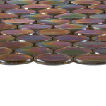 Aquarius Taupe Circular Glass Mosaic Tile Aquarius Taupe Circular Glass Mosaic Tile - American Tile Depot