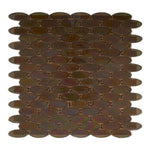 Aquarius Taupe Circular Glass Mosaic Tile Aquarius Taupe Circular Glass Mosaic Tile - American Tile Depot