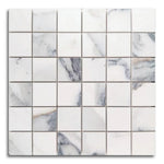 Archaic Argent Matte Square Porcelain Mosaic Tile - American Tile Depot