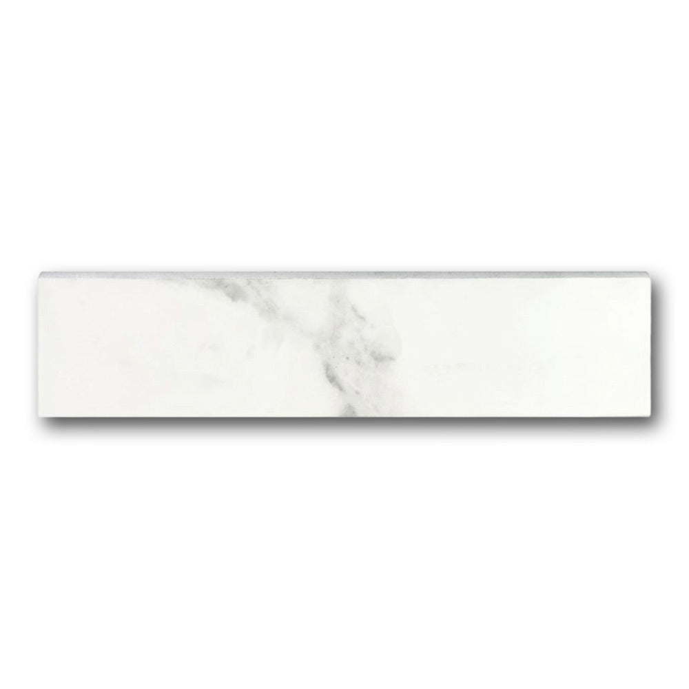 Archaic Blanc Matte Bullnose 3x12 Molding Trim