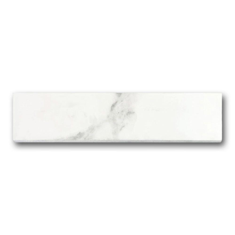 Archaic Blanc Glossy Bullnose 3x12 Molding Trim Archaic Blanc Glossy Bullnose 3x12 Molding Trim - American Tile Depot