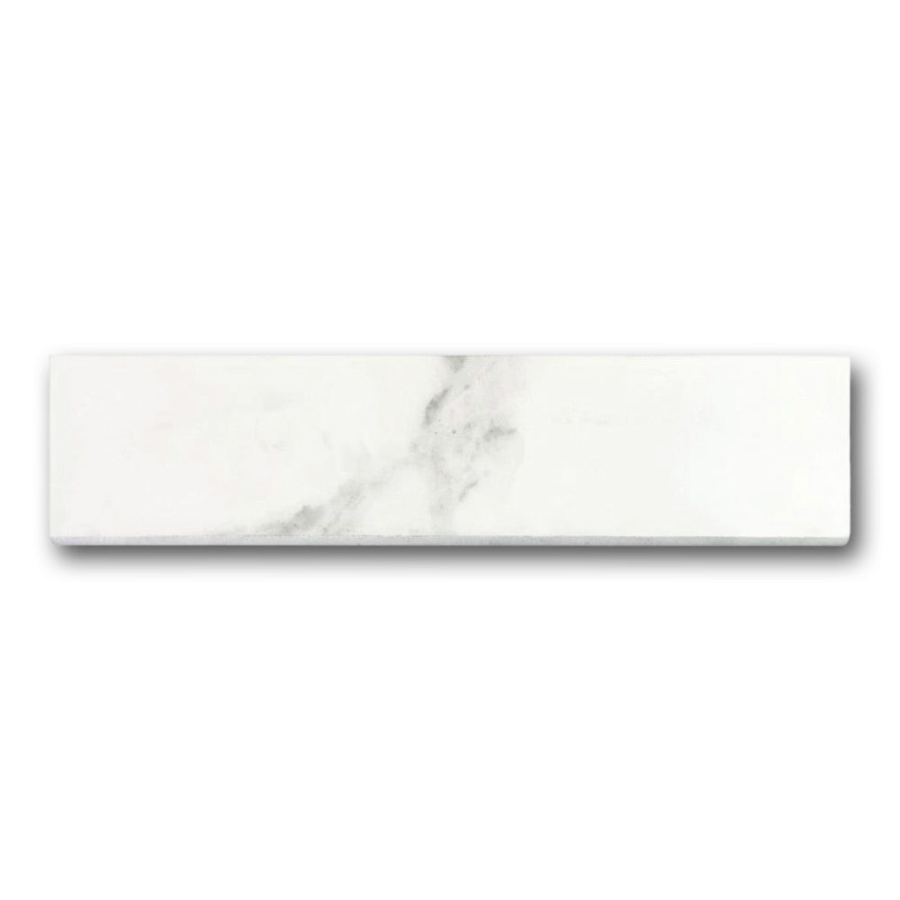 Archaic Blanc Glossy Bullnose 3x12 Molding Trim