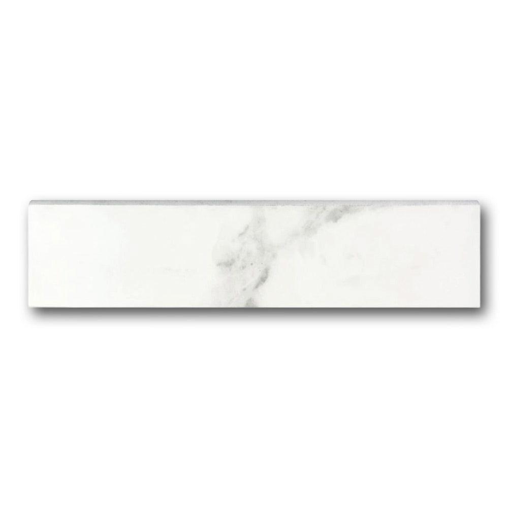 Archaic Blanc Glossy Bullnose 3x12 Molding Trim Archaic Blanc Glossy Bullnose 3x12 Molding Trim - American Tile Depot