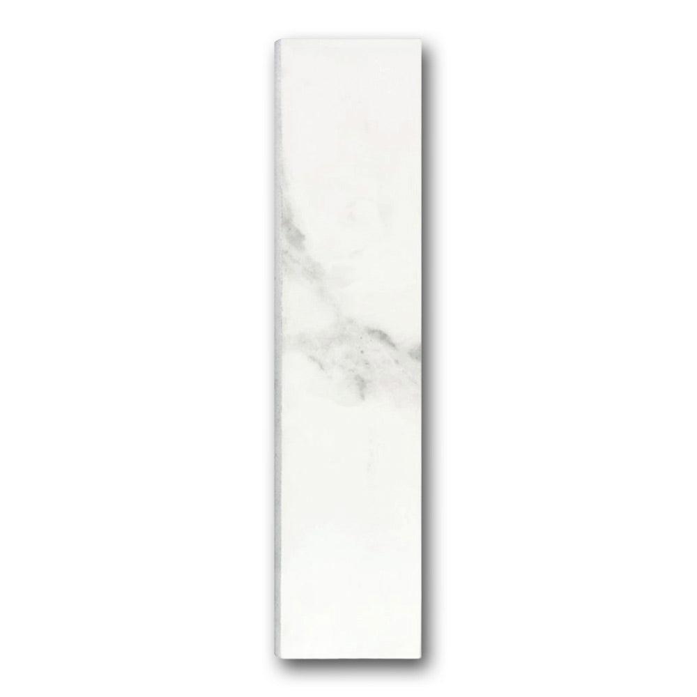 Archaic Blanc Matte Bullnose 3x12 Molding Trim Archaic Blanc Matte Bullnose 3x12 Molding Trim - American Tile Depot