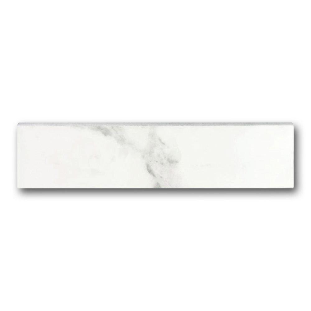Archaic Blanc Matte Bullnose 3x12 Molding Trim Archaic Blanc Matte Bullnose 3x12 Molding Trim - American Tile Depot