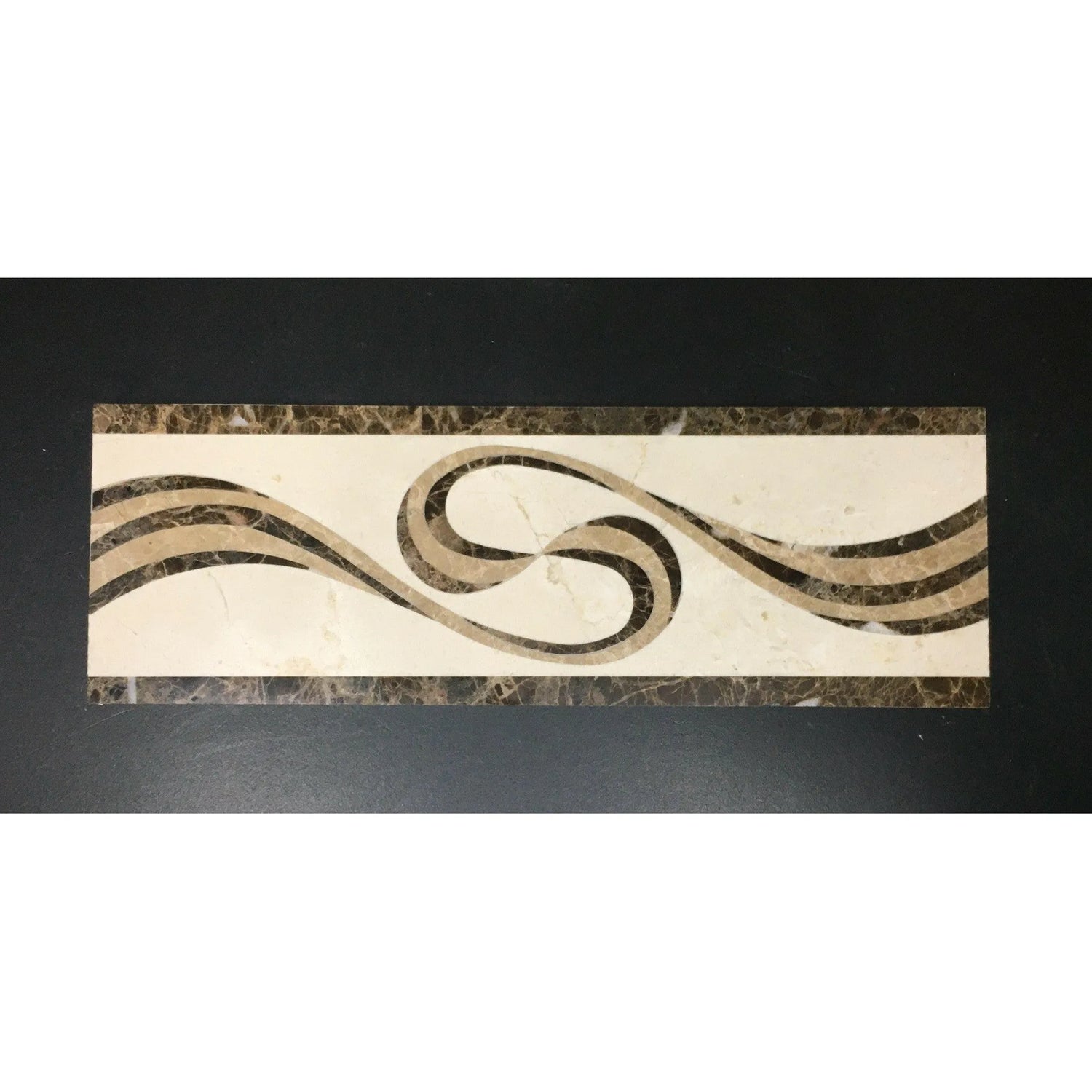 Aroma 4x12 Marble Waterjet Border - Polished Aroma 4x12 Marble Waterjet Border - Polished - American Tile Depot